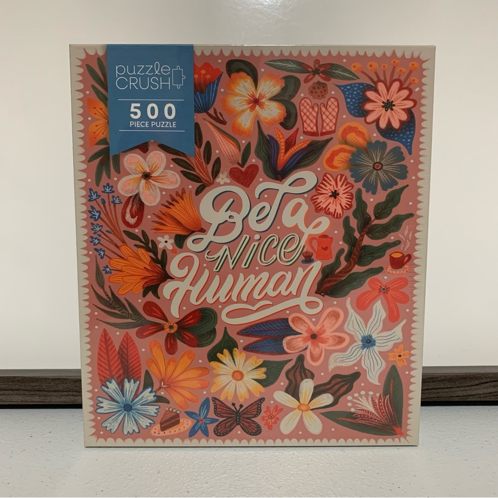 Puzzle Crush-Be a Nice Human-500 Piece Puzzle-NIB